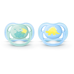 Suzeta pentru baieti Philips Avent SCF344/20, 0-6 luni, albastru-verde